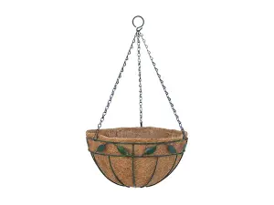 Hanging Basket Planter 12" - Leaf Design