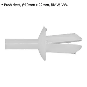 20 PACK Push Rivet Trim Clip - 10mm x 22mm - Suitable for BMW & VW Vehicles