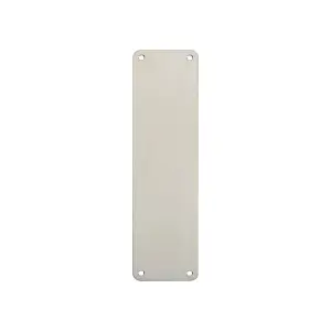 Plain Door Finger Plate 300 x 75mm Satin Stainless Steel Push Plate