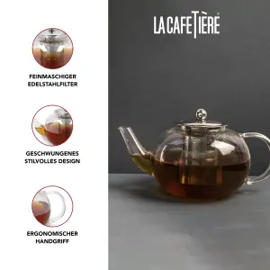 La Cafetière Le Teapot Glass Loose Leaf Teapot with Infuser