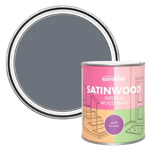 Rust-Oleum Marine Grey Satinwood Interior Paint 750ml