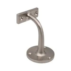 EAI Handrail Bracket Satin Nickel Pack 4 Banister Brackets Stair Banister Wall Handrail 63mm