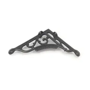 Oakcrafts - Pair of Antique Cast Iron London Paddington Shelf Brackets - 195mm x 180mm