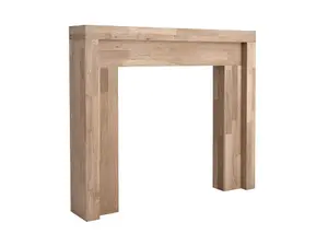 Focal Point Firbeck Oak effect Medium-density fibreboard (MDF) Fire surround