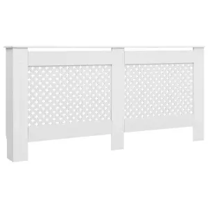 Radiator Covers 2 pcs White 172x19x81.5 cm MDF