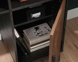 Canyon Lane home study desk in Brew Oak finish with Grand Walnut effect accents