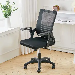 Office Black Desk Mesh Swivel Chair Computer Ergonomic Chair