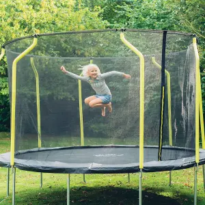 Plum 12ft Wave Springsafe Trampoline and Enclosure