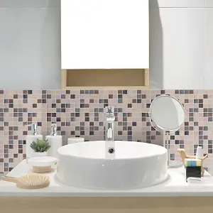 d-c-fix Carrara Mosaic Tile 3D Splashback Wallpaper for Kitchen and Bathroom 4m(L) 67.5cm(W)