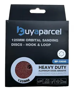 10 x 125mm 120 Grit Orbital Sander Sanding Sheets Discs Medium Hook & Loop  5"