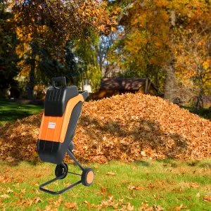 Lazy-Shred Electric Garden Shredder 2500w Leaf & Wood Chipper 45L Bag 45mm Cutting Width