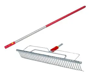 Wolf Garten Multi Change Longspan Wide Rake UHM 58cm & ZMI15 142cm 1.42m Handle