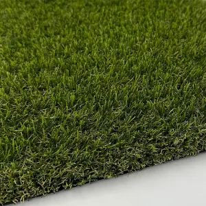 BUCKSHAW 30mm ARTIFICIAL GRASS - 2M X 24.50M - Natural and Realistic Looking Fake Astro Lawn Turf