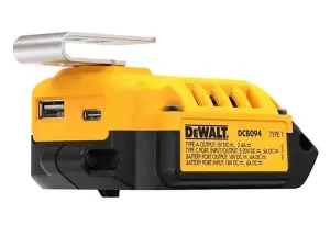 Dewalt DCB094K 18v USB Port Fast Battery Charger 15Min 240v Powerbank  + Cable