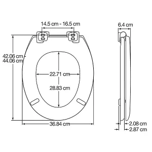 Bemis Silentium Slow Close Wood Toilet Seat