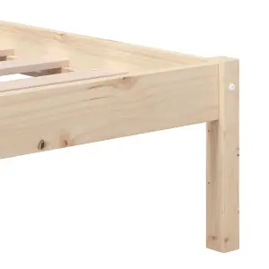 Berkfield Bed Frame Solid Wood Pine 160x200 cm