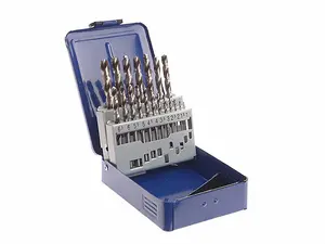 Faithfull HSS Drill Bit Set of 19 M2 1 - 10mm & Case FAIMSET19PRO