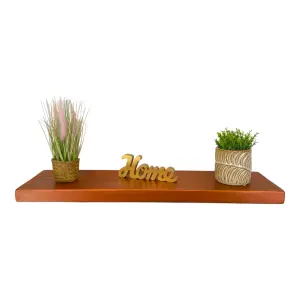 Handmade Wooden Rustic Floating Shelf 175mm Copper Length of 240cm