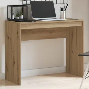 Berkfield Desk Artisan Oak 90x40x72 cm Engineered Wood