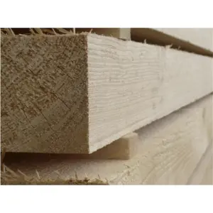 PACK OF 5 (Total 5 Units) - 200mm x 200mm (8" x 8") Sawn Timber Carcassing Wood Softwood Timber - 3.6m Length