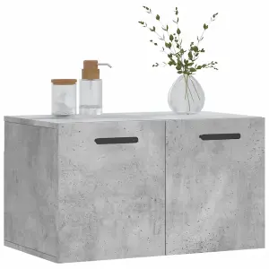 Berkfield Wall Cabinet Concrete Grey 60x36.5x35 cm Engineered Wood