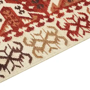 Wool Kilim Area Rug 160 x 230 cm Multicolour VOSKEVAZ