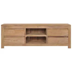 Berkfield TV Cabinet 120x30x40 cm Solid Teak Wood