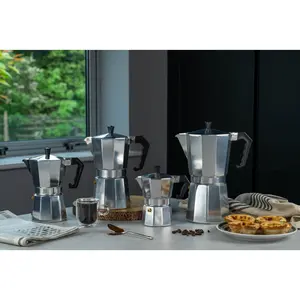 Café Olé Aluminium Espresso Maker for Ground Coffee 3L