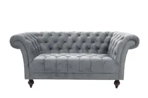 Birlea Chester 2 Seater Sofa Grey