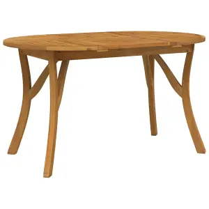 Berkfield Garden Table 150x90x75 cm Solid Wood Acacia