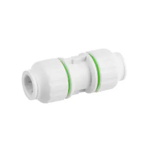 Flomasta White Equal Pipe fitting coupler (L)78mm