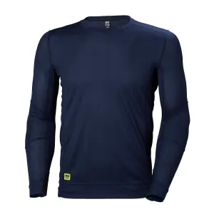 Helly Hansen Workwear HH Lifa Crewneck (Navy)  (Large)