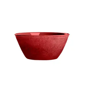 Purely Home Potters Reactive Glaze Red Melamine Bowls - Set of 2