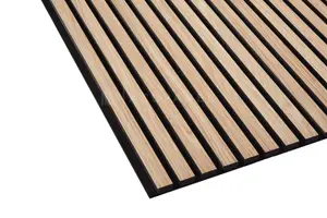 Acupanel Contemporary Oak Acoustic Wood Slat Wall Panel 120cm x 60cm