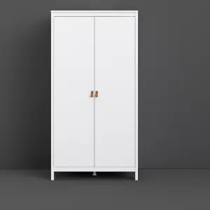 Barcelona Wardrobe with 2 doors in White