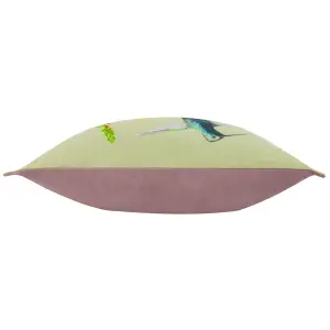 Wylder Nectar Garden Hummingbird Velvet Feather Rich Cushion