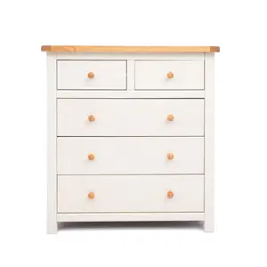 Maggiori 5 Drawer Chest of Drawers Wood Knob