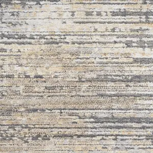 Grey Gold Modern Abstract Easy To Clean Living Room Bedroom & Dining Room Rug-160cm X 229cm