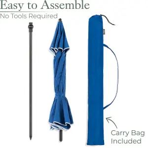 Portable Beach Parasol Tilting - Blue