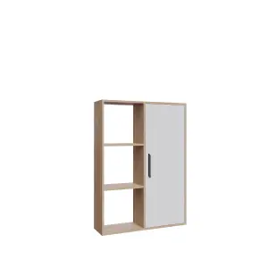 Decorotika Patrick 3 Shelves and a Cabinet Bookcase