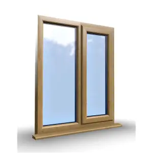 1045mm (W) x 1045mm (H) Wooden Stormproof Window - 1/2 Right Opening Window - Toughened Safety Glass