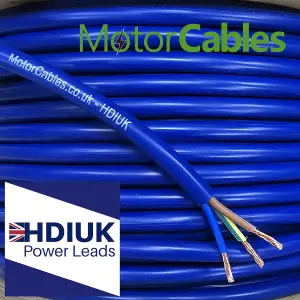 HDIUK 1.5mm Arctic Grade Cable 3183AG1.5 3-Core Coil (20 Metres, Blue)