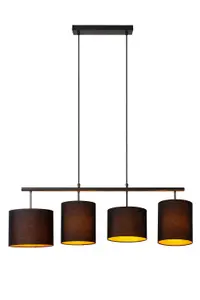 Lucide MAYA - Pendant light - 4xE27 - Black