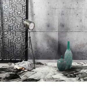 Silver Grey Abstract Modern Funky Rug Easy to clean Living Room Bedroom and Dining Room -160cm X 220cm