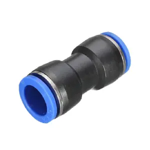 10 x Straight Butt 4mm Connectors Speed Push Fit for Pneumatic Air, Water & Fuel Hoses