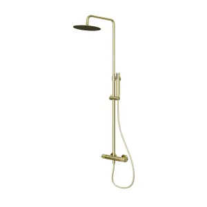 GoodHome Owens Gold effect Thermostatic Multi head shower