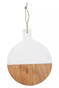 Maison by Premier Large Marble And Acacia Wood Chopping Board