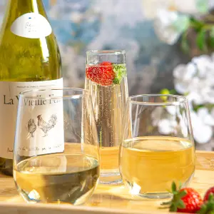 LAV - Gaia Stemless White Wine Glasses - 360ml - Pack of 6