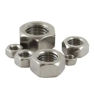 10 x Metric Hexagonal M8 Steel Nuts, Standard Pitch,