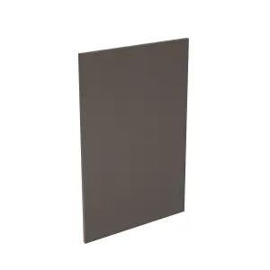 Kitchen Kit Base End Panel 600mm Slab - Ultra Matt Graphite